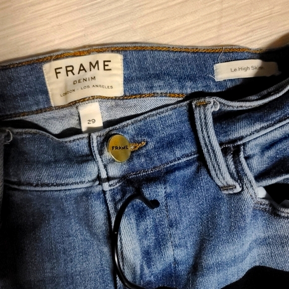 EUC Frame Denim Light Blue Straight Leg Jeans - Picture 2 of 5